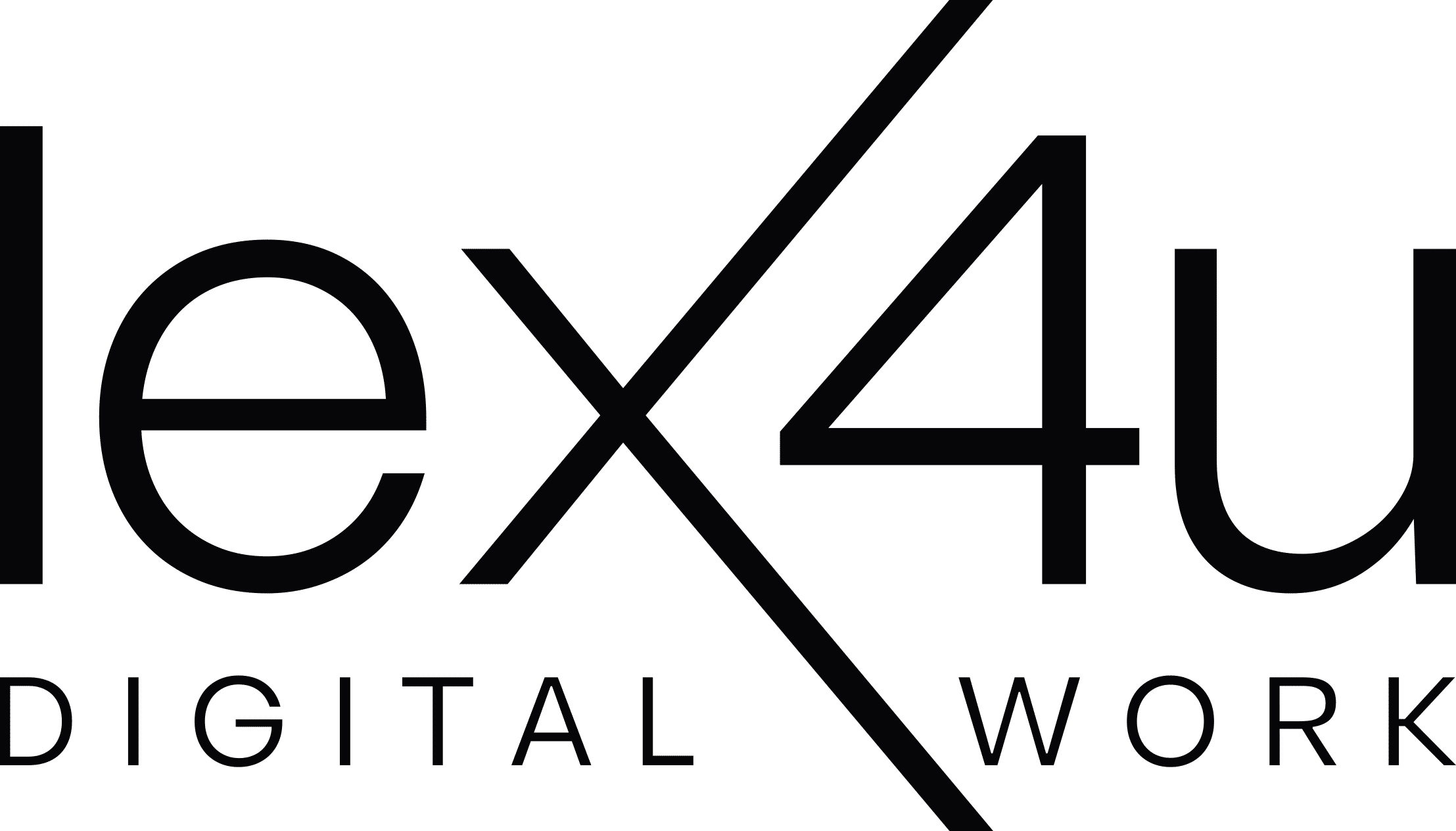 Logo Lex4u Digital Work noir redimensionné