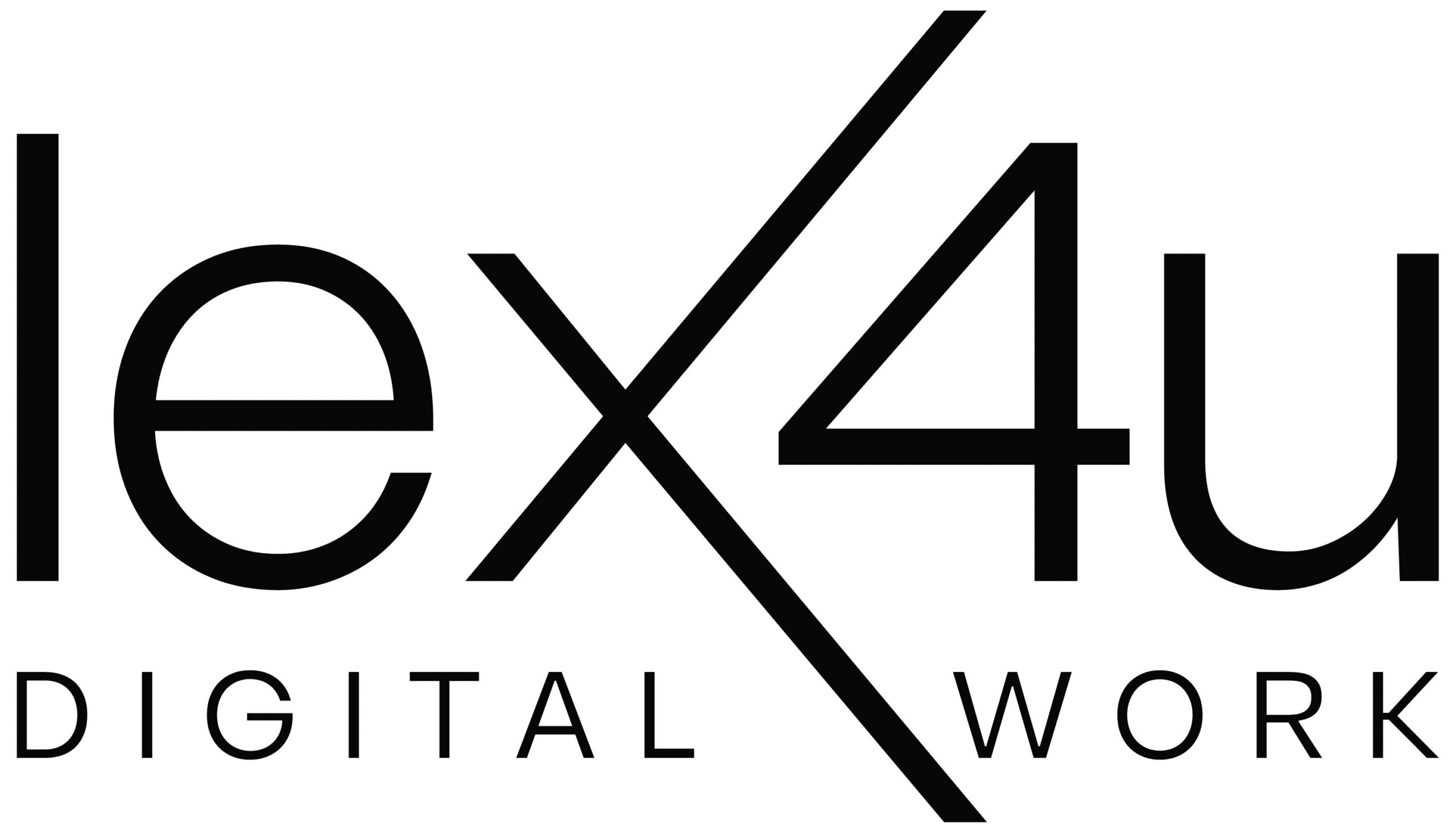 Logo Lex4u Digital Work noir